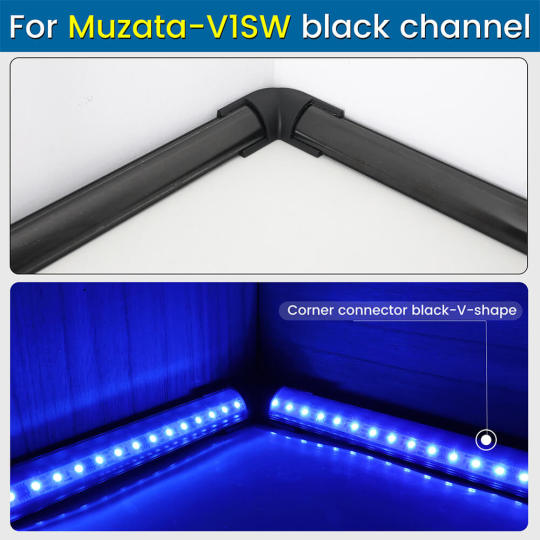 Load image into Gallery viewer, Muzata 8 Pack LED Channel Corner Connector Kit L-Shape for V1SW LC08