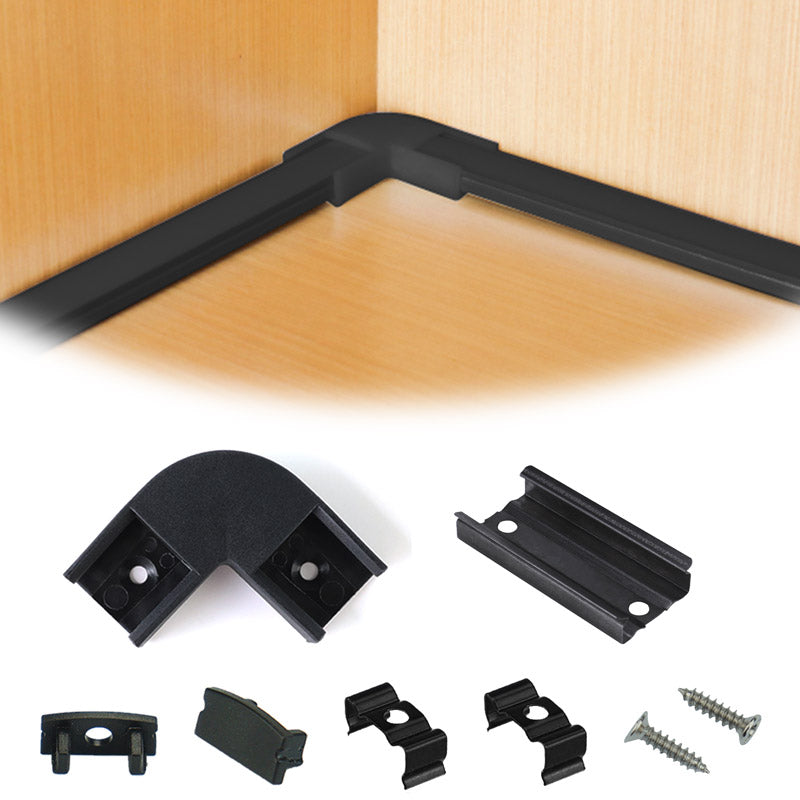 Load image into Gallery viewer, Muzata LED Channel Corner Connector Kit L-Shape for U1SW, U1SW Series LED Aluminum Channel System LC23