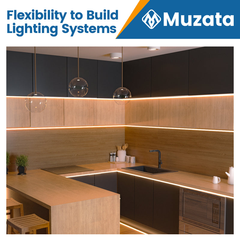 Load image into Gallery viewer, Muzata LED Channel Corner Connector Kit L-Shape for U1SW, U1SW Series LED Aluminum Channel System LC23