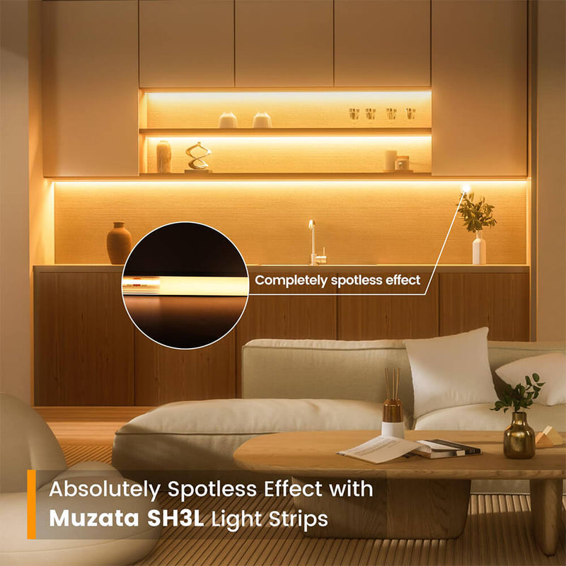 Load image into Gallery viewer, Muzata 6.6FT/2M Silver LED Aluminum Channel System with Milky White Cover U1SW WW