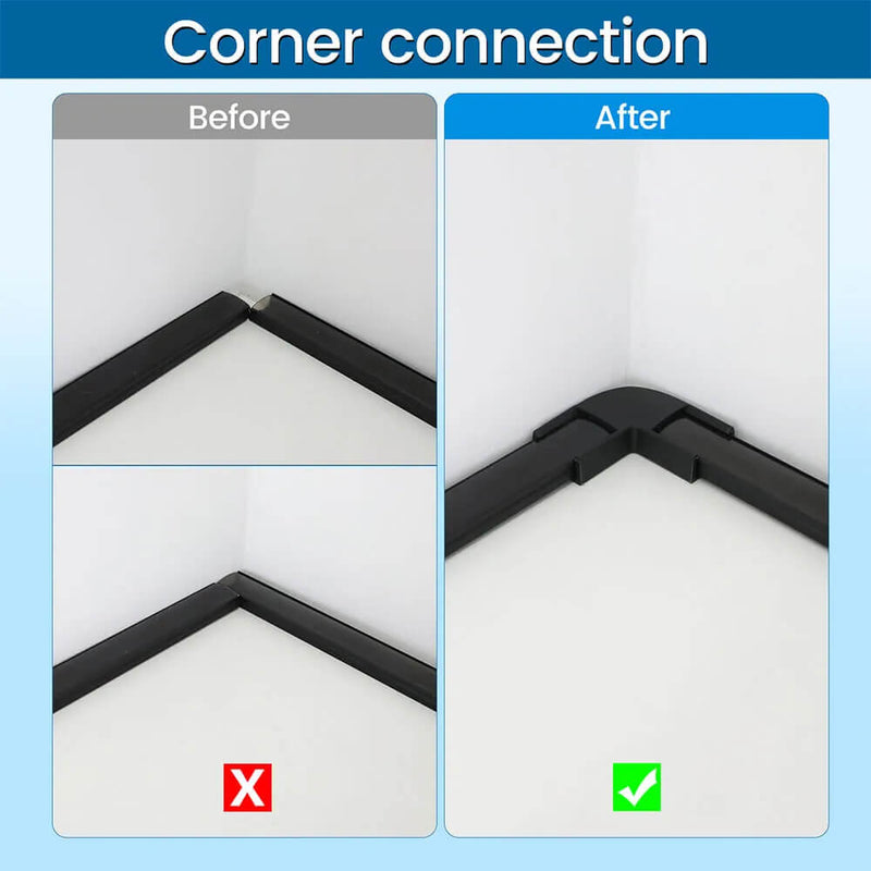 Load image into Gallery viewer, Muzata 8 Pack LED Channel Corner Connector Kit L-Shape for U1SW LC07