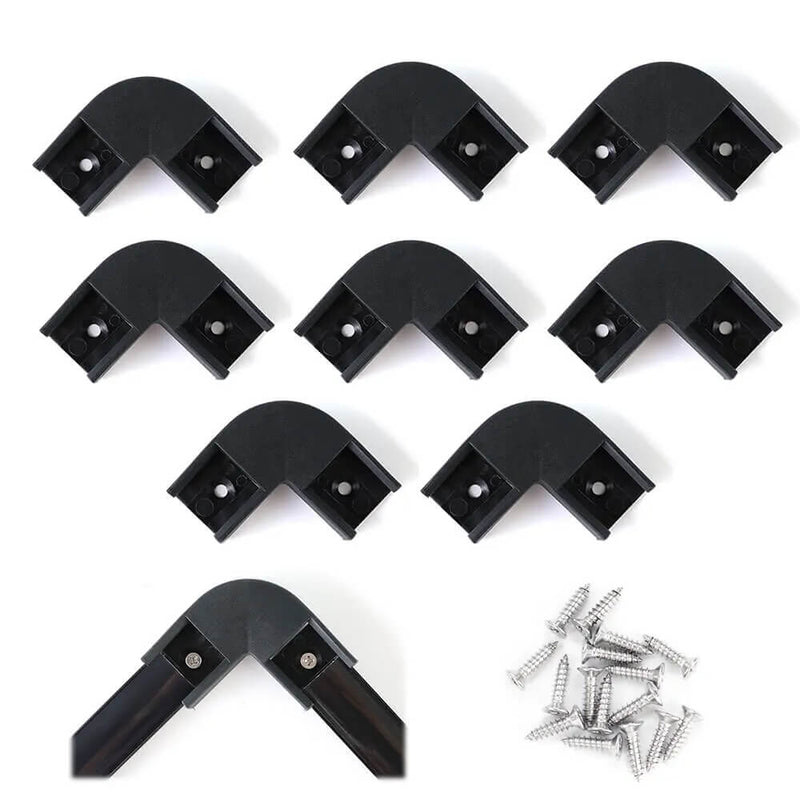 Load image into Gallery viewer, Muzata 8 Pack LED Channel Corner Connector Kit L-Shape for U1SW LC07