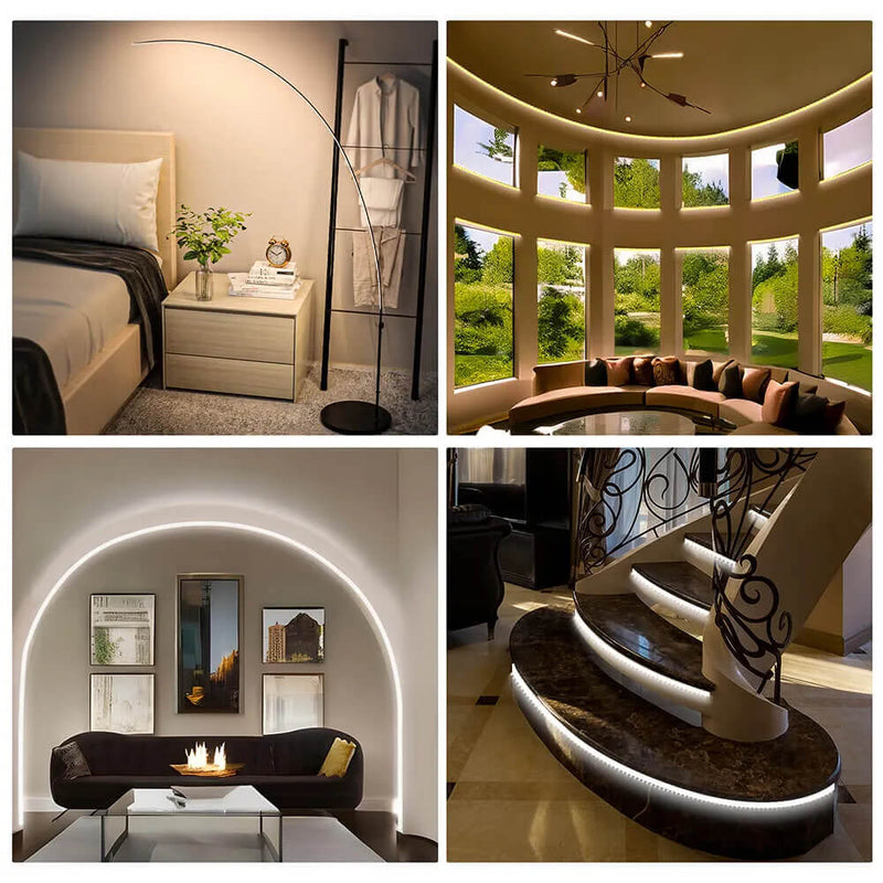 Load image into Gallery viewer, Muzata 3.3FT/1M Flexible Black LED Channel with Milky White LED Diffuser Cover Bendable Aluminum Track U106 BW