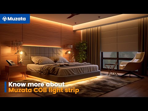 Load and play video in Gallery viewer, Muzata 16.4Ft COB LED Strip Lights 24VDC 3000K Warm White 320LED/M 9.6W/M High Density SH3L