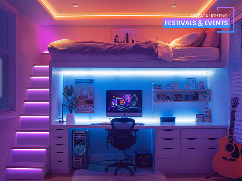 Dorm LED Lights Glow-Up for the Coolest Campus Room - Muzata – Muzata ...