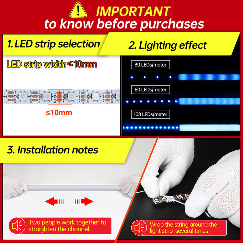 Load image into Gallery viewer, Muzata 16.5Ft/5M Silicone LED Channel System Flexible Tube USC2
