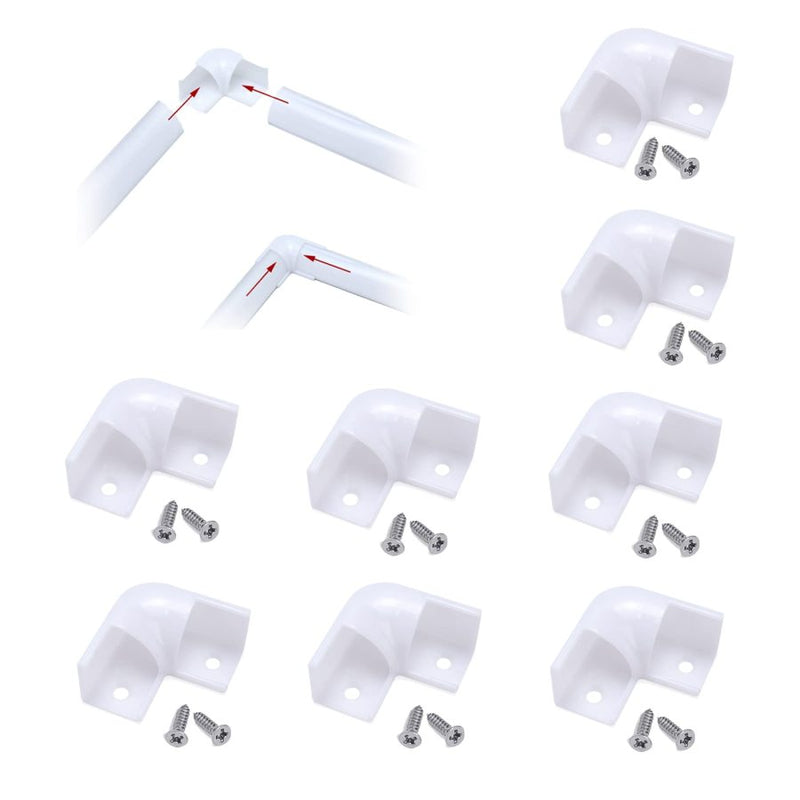 Load image into Gallery viewer, Muzata 8 Pack LED Channel Corner Connector Kit L-Shape for V1SW LC08
