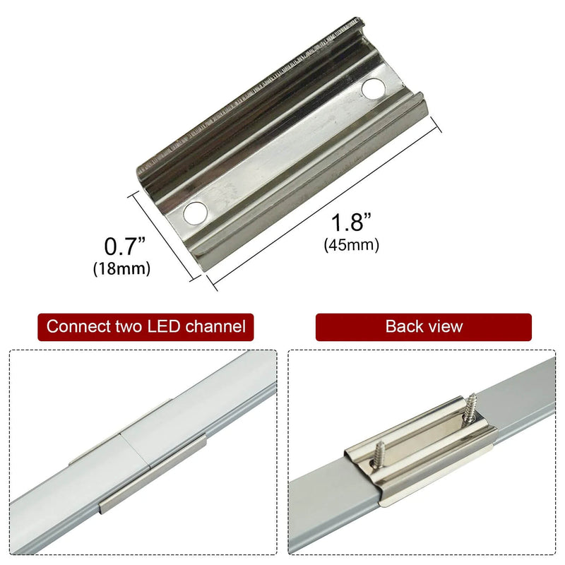 Load image into Gallery viewer, Muzata Extension Connectors for U1SW U101 U107 U108 U-Shape Aluminum LED Channel LCB1
