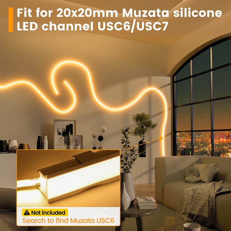 Load image into Gallery viewer, Muzata 20Pack Silicone LED Channel Mounting Clips Accessories LCS1
