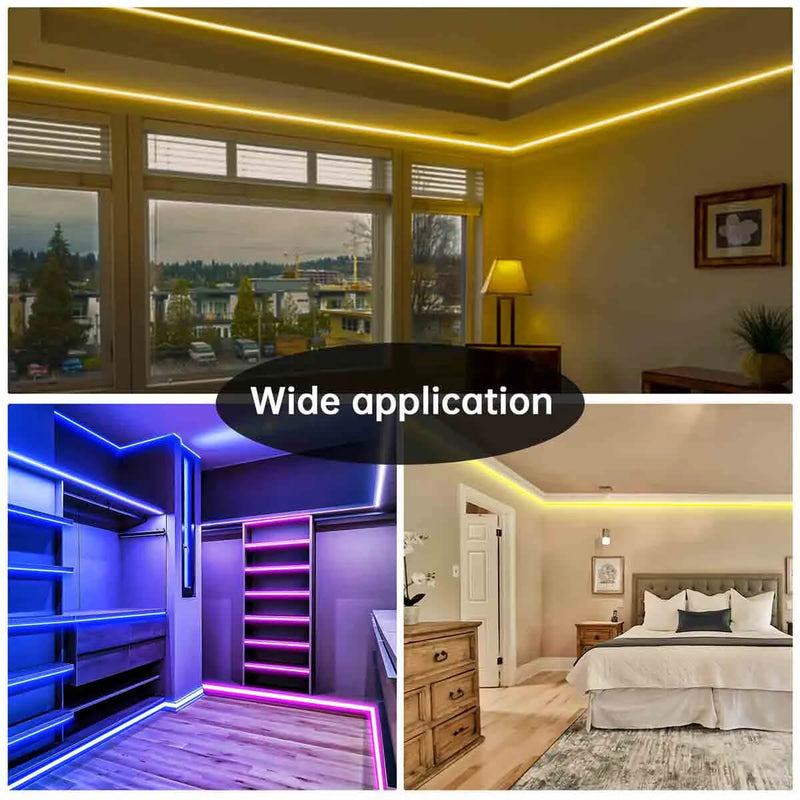 Load image into Gallery viewer, Muzata Double Row LED Channel with Milky White Cover, Silver Wide Aluminum for Waterproof Tape Strip Light Philips Hue Plus U105 1M WW, LU2 LP1 LD1
