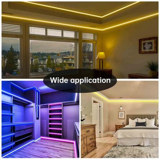 Muzata Double Row LED Channel with Milky White Cover, Silver Wide Aluminum for Waterproof Tape Strip Light Philips Hue Plus U105 1M WW, LU2 LP1 LD1